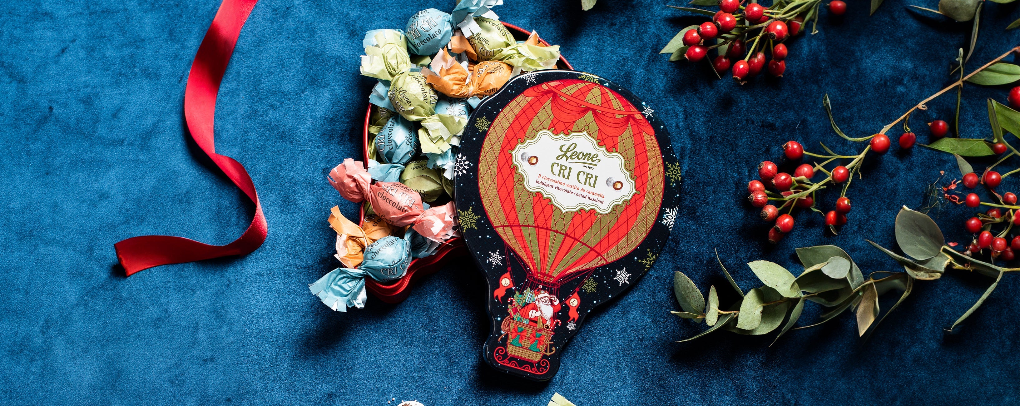 Natale in mongolfiera